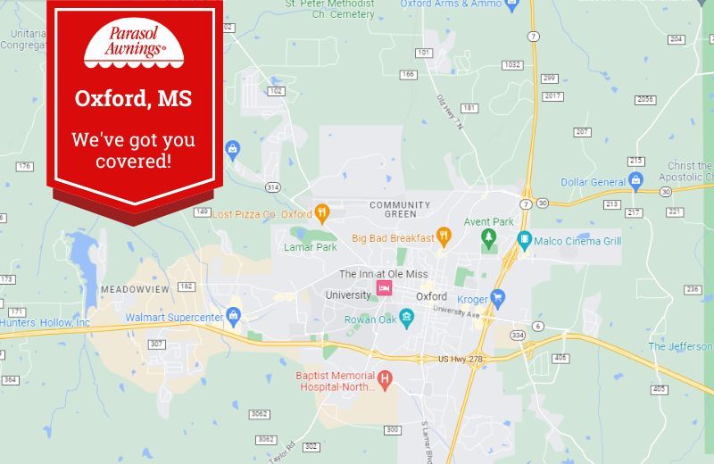 map of Oxford, MS
