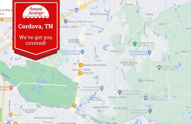 map of Cordova, TN
