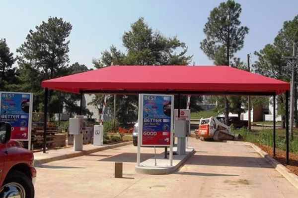 Stationary Canopy Car Wash Cover