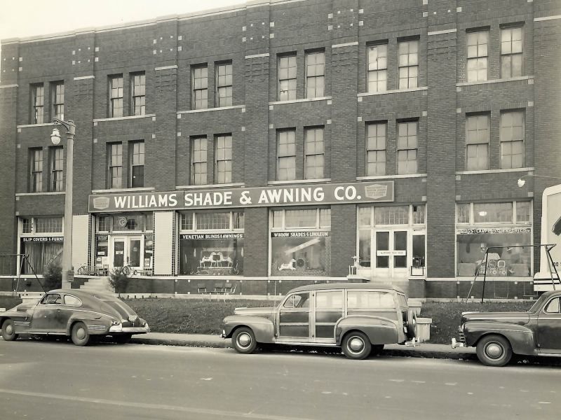 historic photo Williams Shade & Awning Co. building Union Avenue