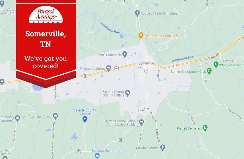 map of Somerville, TN