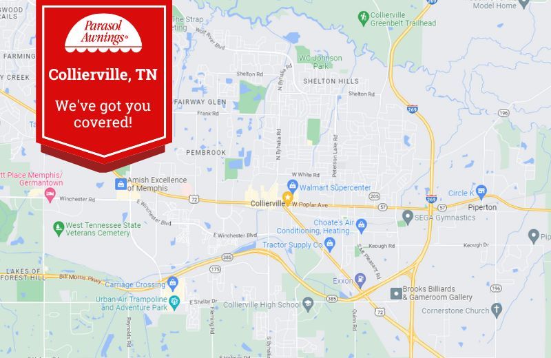 map of Collierville, TN