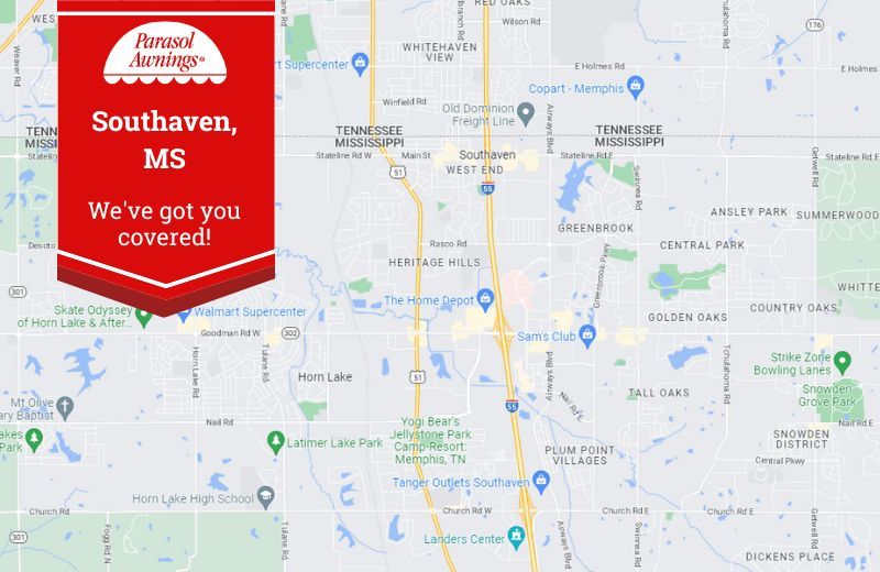 map of Southaven, MS