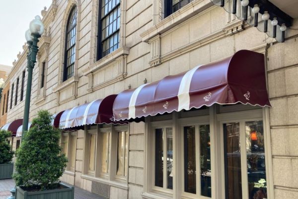 Convex Fabric Awnings at The Peabody