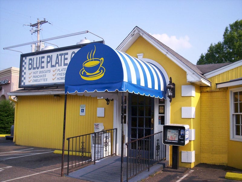 Parasol Awnings Blue Plate Cafe Memphis, TN