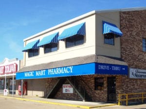 Parasol Awnings Magic Mart Pharmacy Indianola, MS