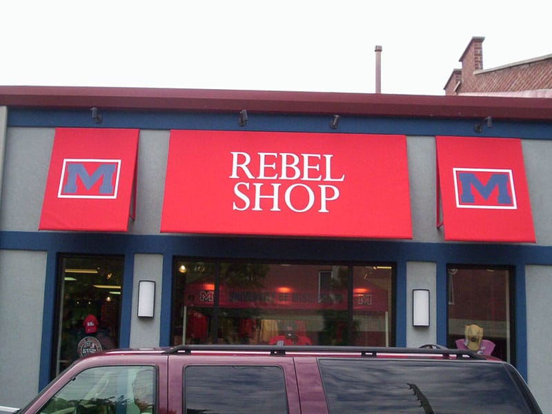 Parasol Awnings Rebel Shop Oxford, MS