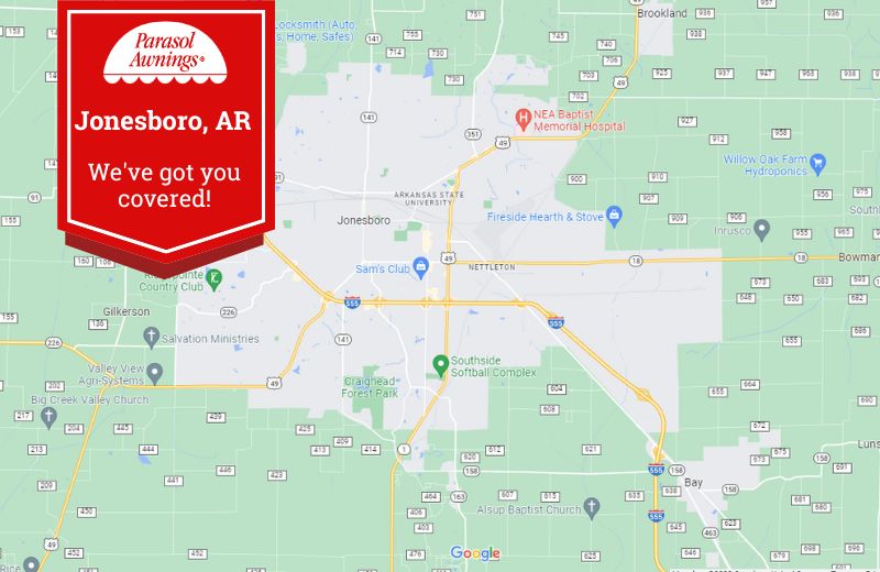 map of Jonesboro, AR