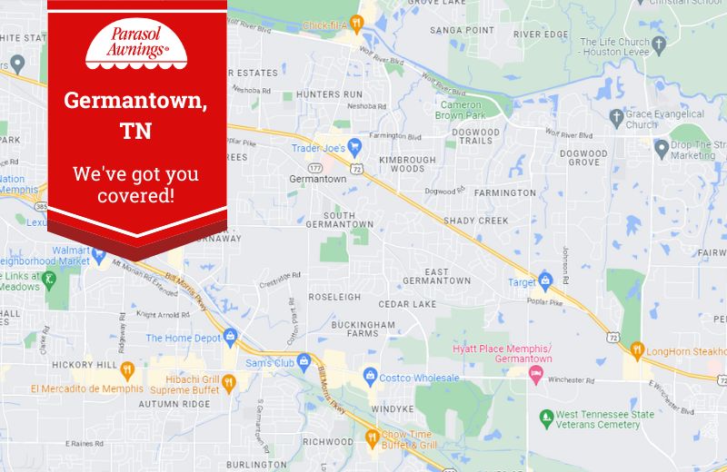 map of Germantown, TN