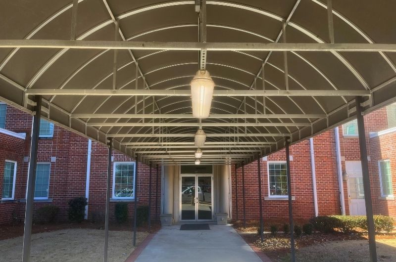 carpool drop off canopy