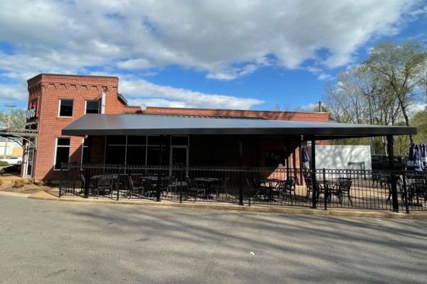 Stationary Fabric Patio Canopy
