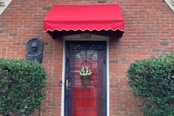 Scalloped Fabric Awning
