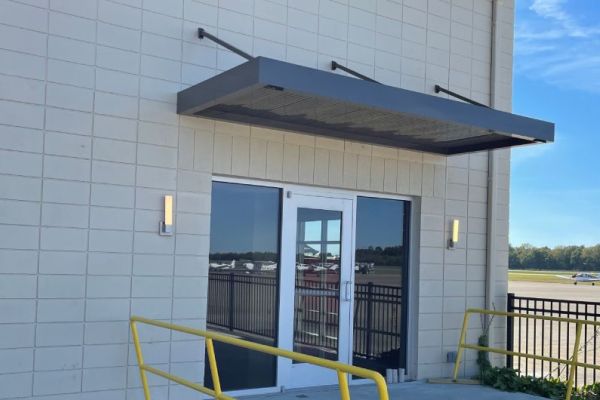 Metal Suspended Canopy in Bronze