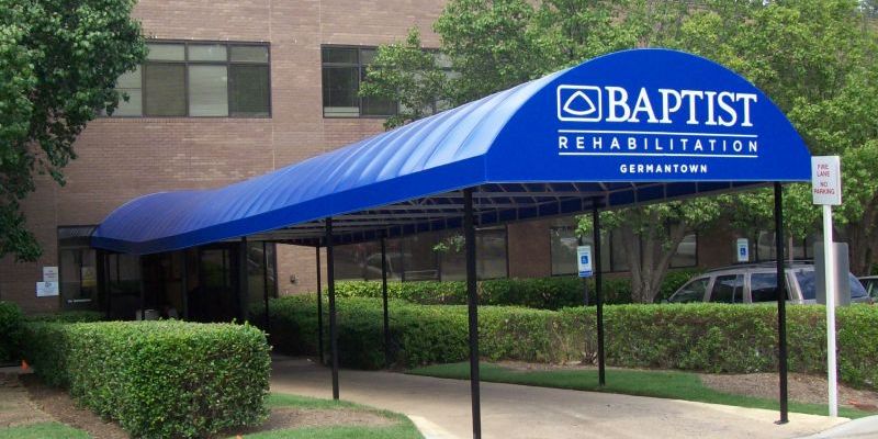 Germantown Baptist Fabric Walkway Awning