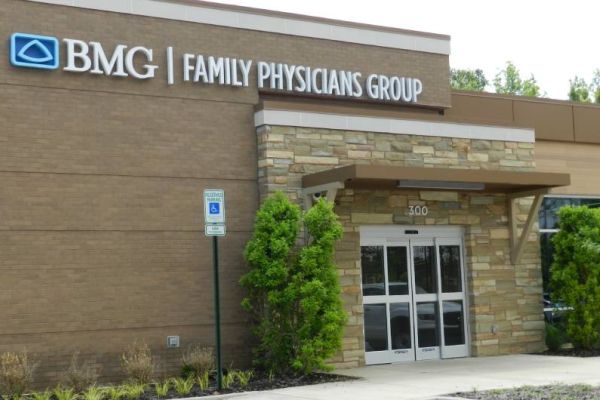 Cantilevered Metal Canopy