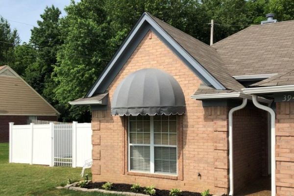fabric dome window awning