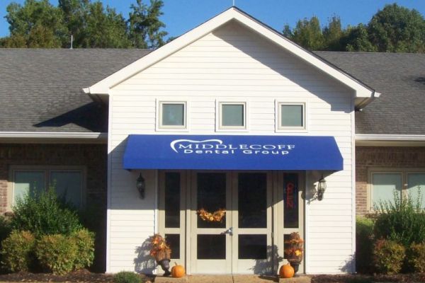 Commercial Fabric Entryway with Graphics Awning