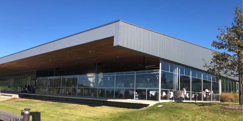 clear vinyl windows enclosing patio at Coastal Fish restaurant