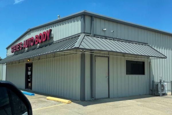 Standing Seam Awning with Mitered Corner