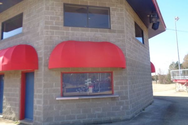 Elongated Dome Fabric Awnings