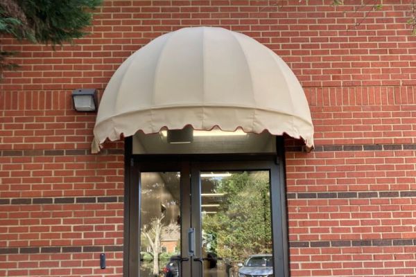 Convex Fabric Door Awning